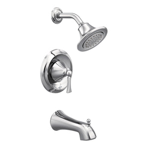 Wynford 7' 1.75 gpm 1 Handle Eco-Performance Tub & Shower Faucet Trim in Chrome