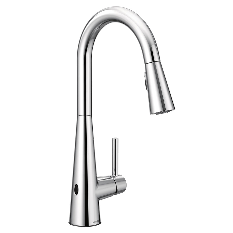 Sleek 15.56' 1.5 gpm 1 Lever Handle One or Three Hole Deck Mount Two Function Kitchen Faucet in Chrome