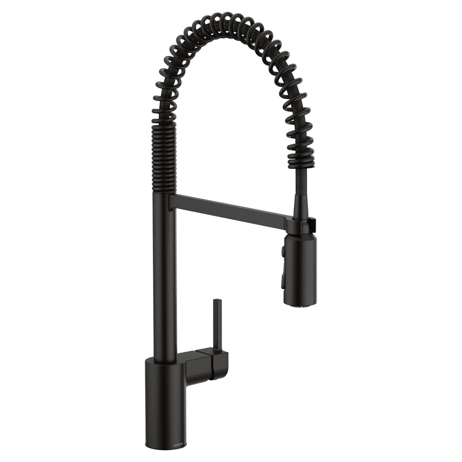 Align 21.75' 1.5 gpm 1 Lever Handle One or Three Hole Pull Down Kitchen Faucet in Matte Black