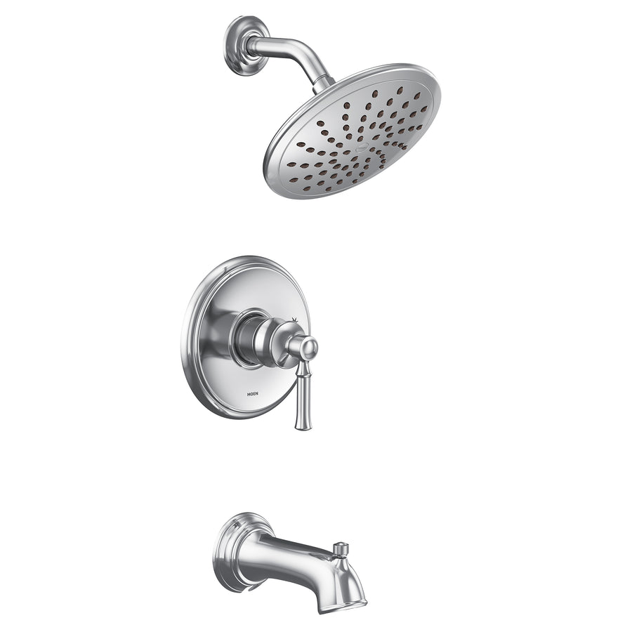 Dartmoor 8' 1.75 gpm 1 Handle Tub & Shower Faucet in Chrome