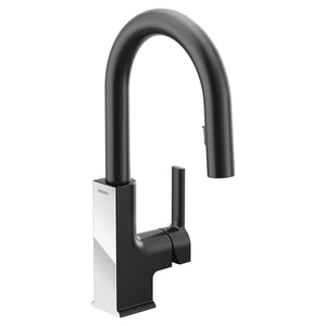 STO 14.63' 1.5 gpm 1 Lever Handle One Hole Deck Mount Bar Faucet in Matte Black &Chrome