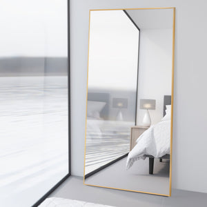 71-in H x 28-in W Metal Framed Full Length Free-standing Mirror