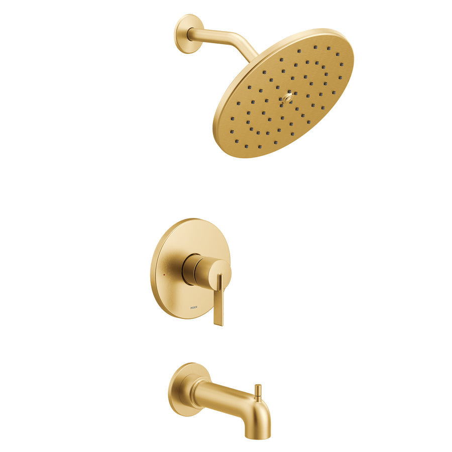 Cia 3.25' 1.75 gpm 1 Handle Tub & Shower Faucet in Brushed Gold