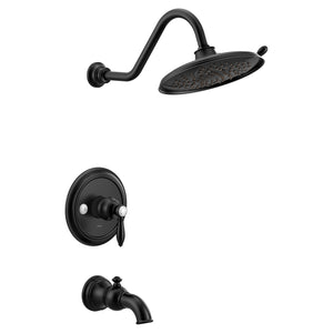 Weymouth 7.25' 1.75 gpm 1 Handle 3-Series Eco-Performance Tub & Shower Faucet in Matte Black