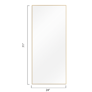 71-in H x 24-in W Metal Framed Full Length Oversized Mirror