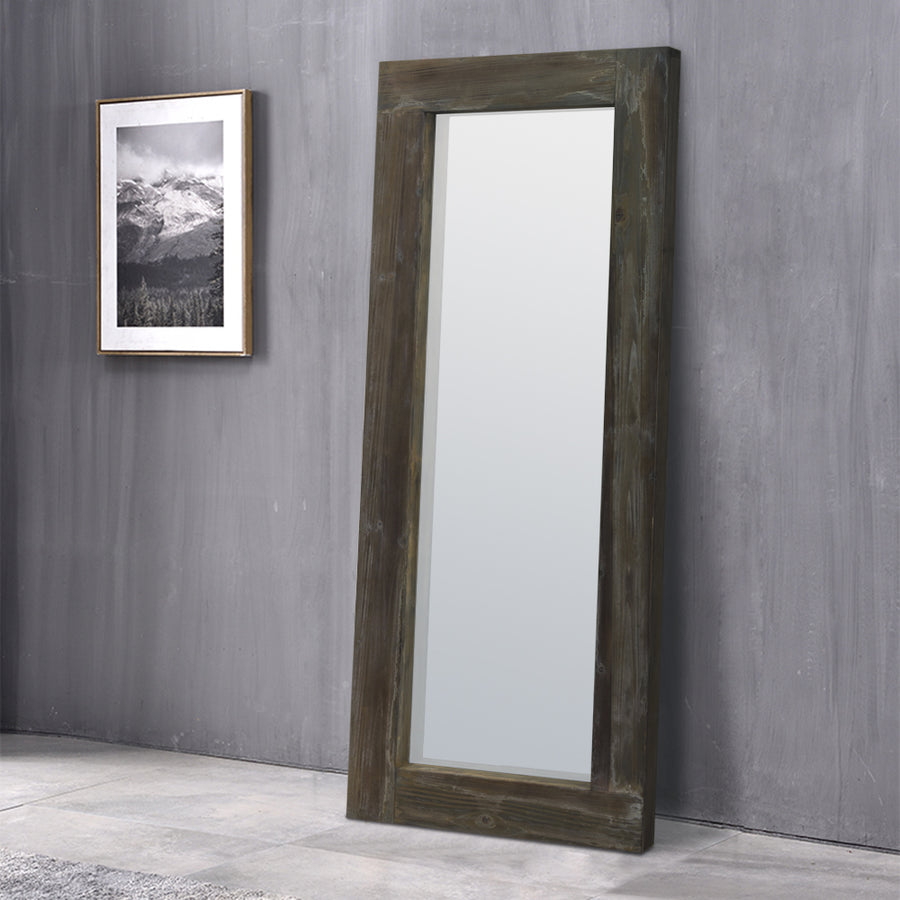57-in H x 24-in W Wood Framed Full Length Mirror