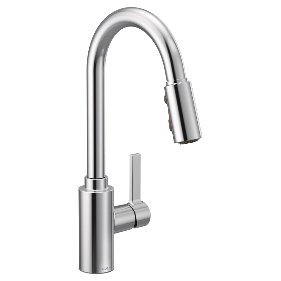 Genta LX 16' 1.5 gpm 1 Lever Handle One or Three Hole Kitchen Faucet with Deckplate in Chrome
