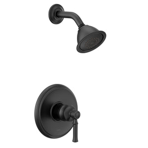 Dartmoor 4' 1.75 gpm 1 Handle Full Spray Shower Only Faucet in Matte Black