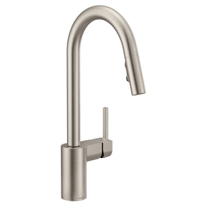 Align 15.63' 1.5 gpm 1 Lever Handle One or Three Hole Deck Mount 4 Function Kitchen Faucet in Spot Resist Stainless
