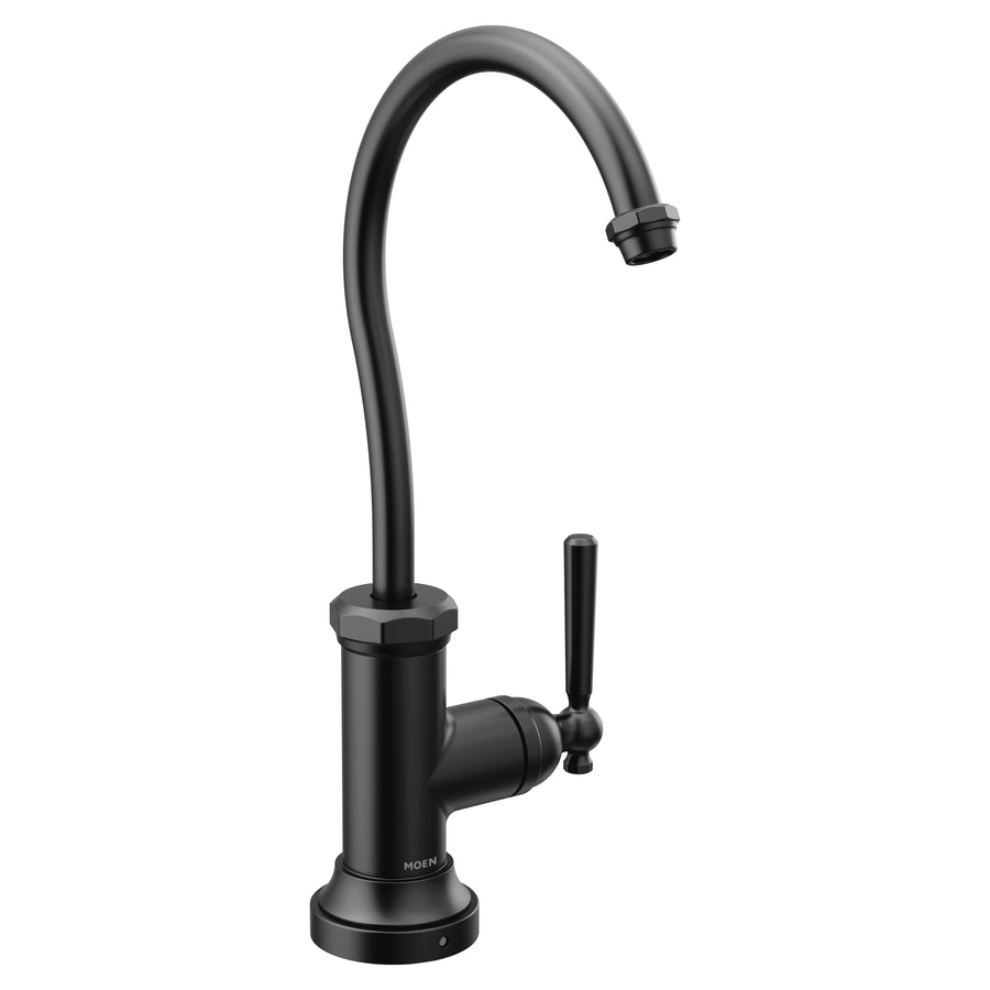 Paterson 11' 1.5 gpm 1 Lever Handle One Hole Deck Mount Cold Water Only Faucet in Matte Black