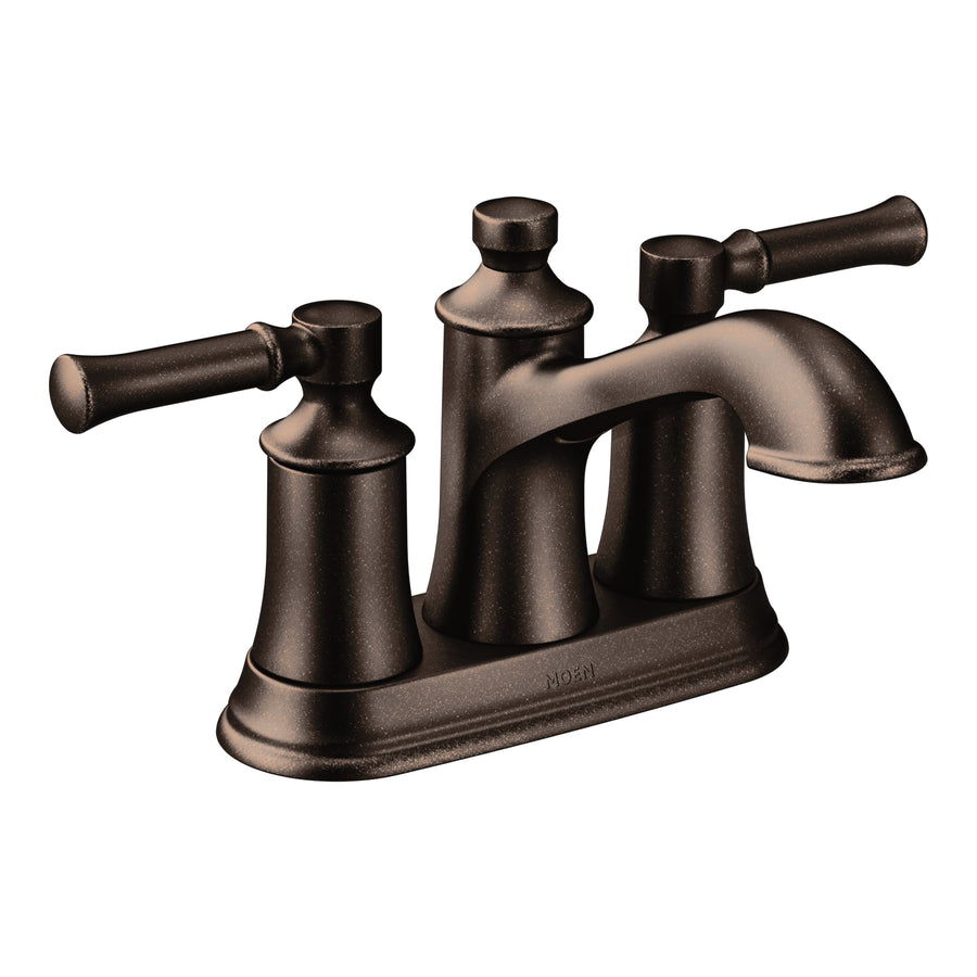 Dartmoor 5.87' 1.2 gpm 2 Lever Handle Three Hole Deck Mount Bathroom Faucet in Oil Rubbed Bronze