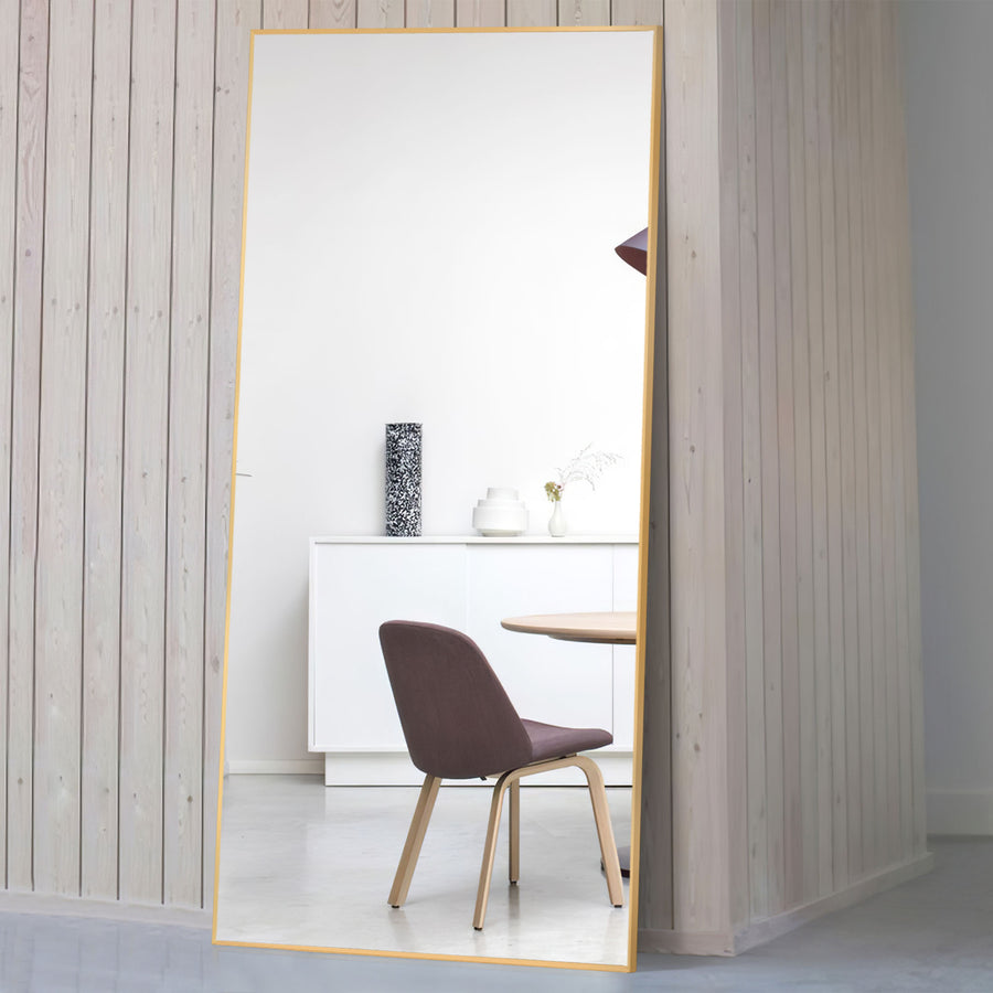 71-in H x 24-in W Metal Framed Full Length Free-standing Mirror