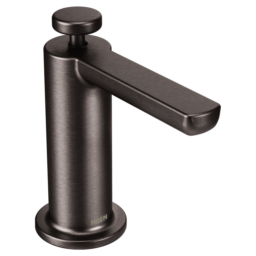 Premium Soap Dispenser 4.89' Modern Soap Dispenser in Black Stainless