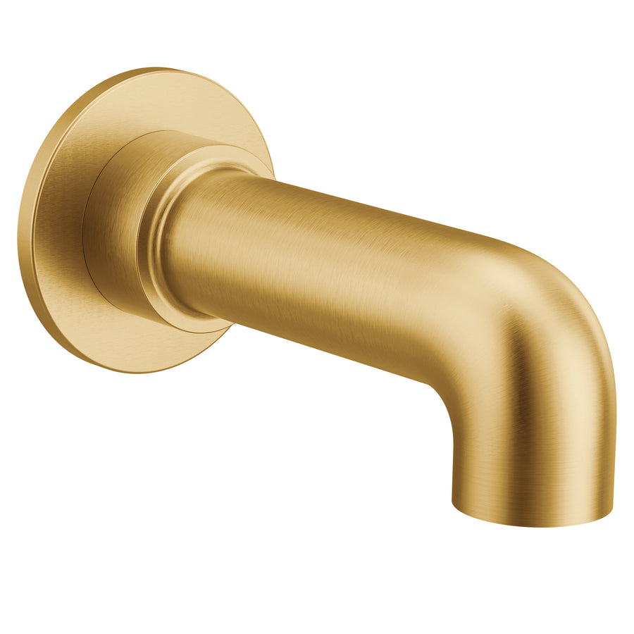 Cia 3.5' Non-Diverter Tub Spout in Brushed Gold