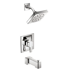 90 Degree 7' 1.75 gpm 1 Handle Tub & Shower Faucet Trim in Chrome