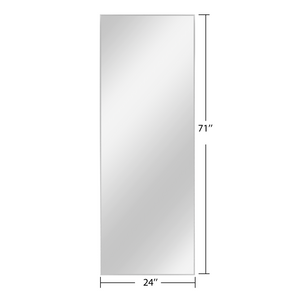 71-in H x 24-in W Metal Framed Full Length Oversized Mirror