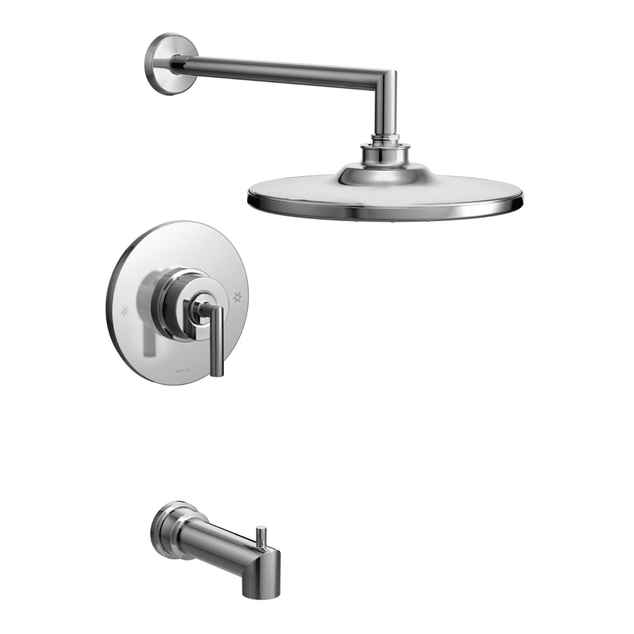 Arris 7' 1.75 gpm 1 Handle Eco-Performance Tub & Shower Faucet Trim in Chrome