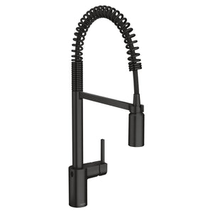 Align 21.75' 1.5 gpm 1 Lever Handle One or Three Hole Pull Down MotionSense Kitchen Faucet in Matte Black