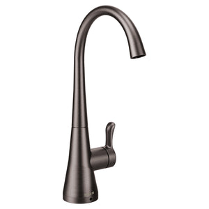 Sip 11' 1.5 gpm 1 Lever Handle One Hole Deck Mount Transitional Beverage Faucet in Black Stainless