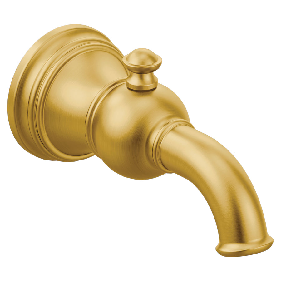 Weymouth 3.75' Diverter Tub Spout in Brushed Gold