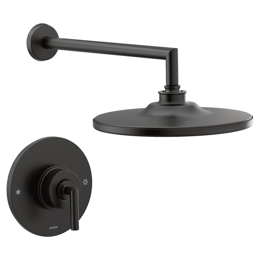 Arris 7' 2.5 gpm 1 Handle Posi-Temp Shower Only Faucet Trim in Matte Black