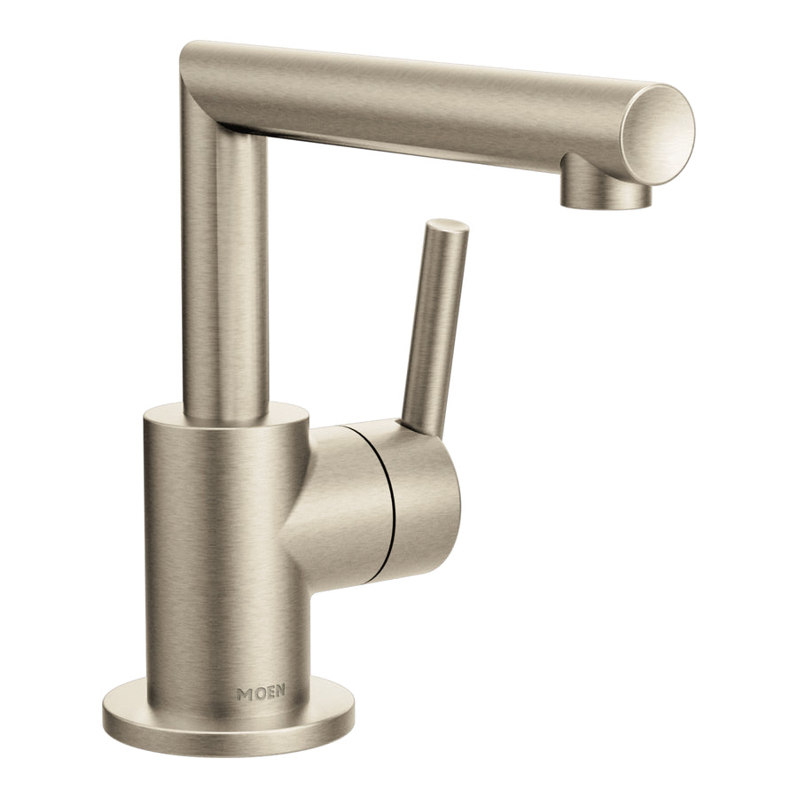 Arris 6.63' 1.2 gpm 1 Handle One Hole Bathroom Faucet in Brushed Nickel