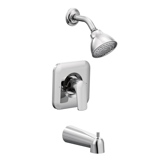 Rizon 6.5" 1.75 gpm 1 Handle Tub & Shower Faucet Trim in Chrome