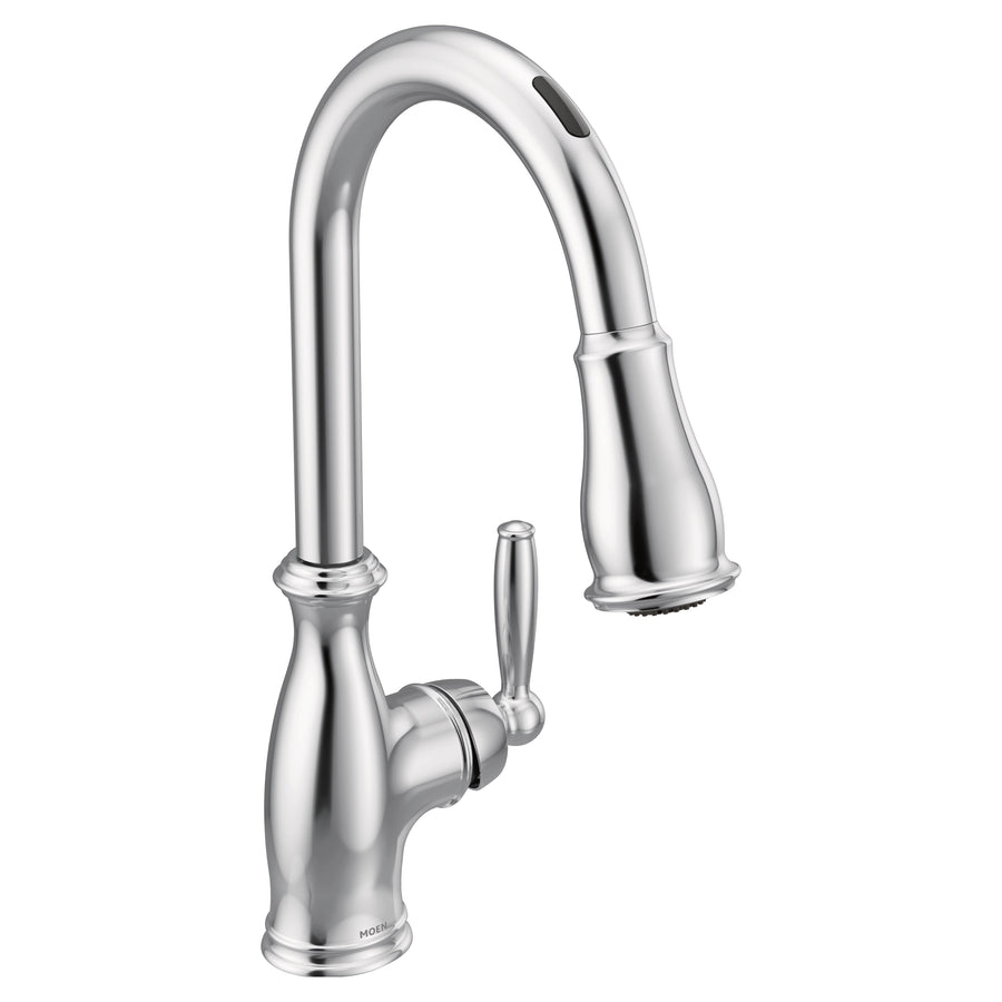 Brantford 15.5' 1.5 gpm 1 Lever Handle One or Three Hole Deck Mount Smart Kitchen Faucet in Chrome