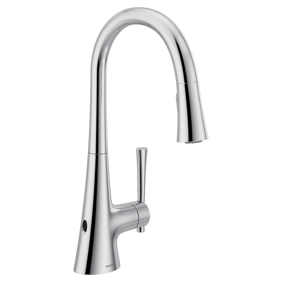 Kurv 16.38' 1.5 gpm 1 Handle One or Three Hole MotionSense Kitchen Faucet in Chrome