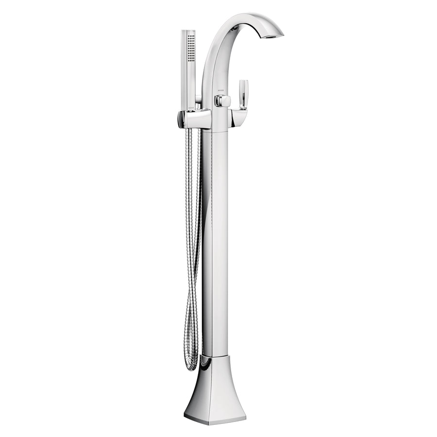Voss 41.26' 1.75 gpm 1 Lever Handle One Hole Floor Mount Tub-Filler in Chrome