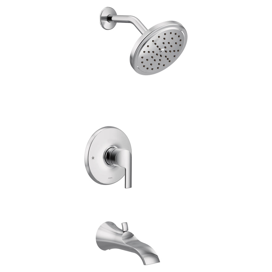 Doux 6.5' 1.75 gpm 1 Handle 3-Series Tub & Shower Faucet in Chrome