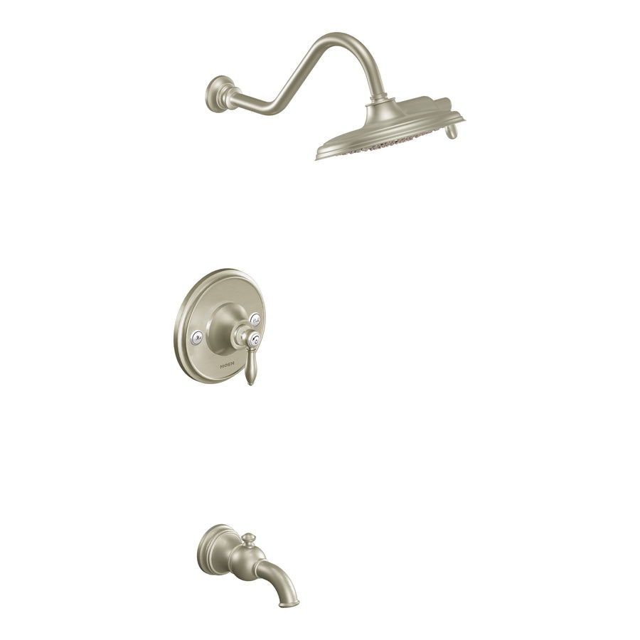 Weymouth 7' 2.5 gpm 1 Handle Tub & Shower Faucet Trim in Brushed Nickel