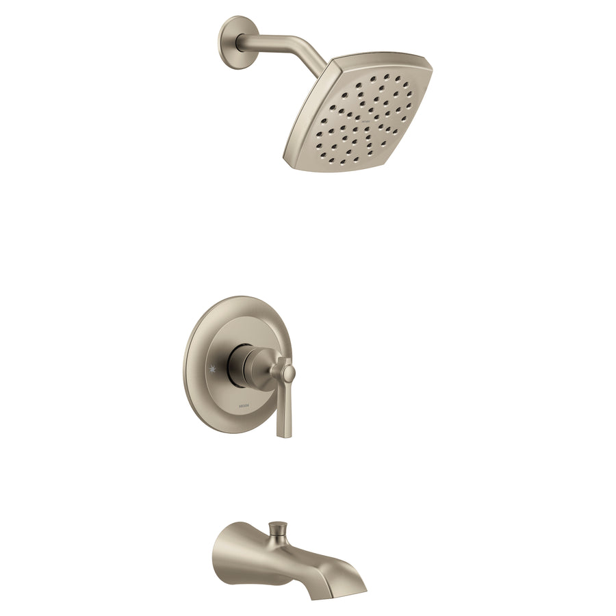 Flara 6.5' 2.5 gpm 1 Handle 3-Series Tub & Shower Faucet in Brushed Nickel