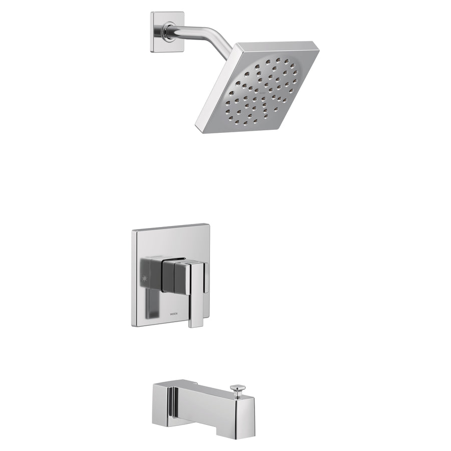 90 Degree 6' 1.75 gpm 1 Handle 3-Series Single-Handle Tub & Shower Trim in Chrome