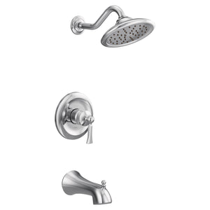 Wynford 7.13' 2.5 gpm 1 Handle 3-Series Tub & Shower Faucet in Chrome