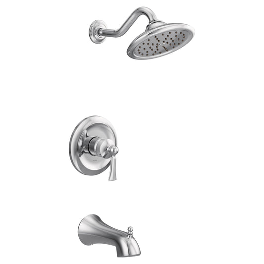 Wynford 7.13" 2.5 gpm 1 Handle 3-Series Tub & Shower Faucet in Chrome