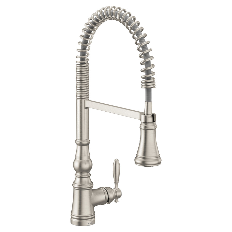 Weymouth 21.75' 1.5 gpm 1 Lever Handle One Hole Deck Mount Kitchen Faucet in Spot Resist Stainless