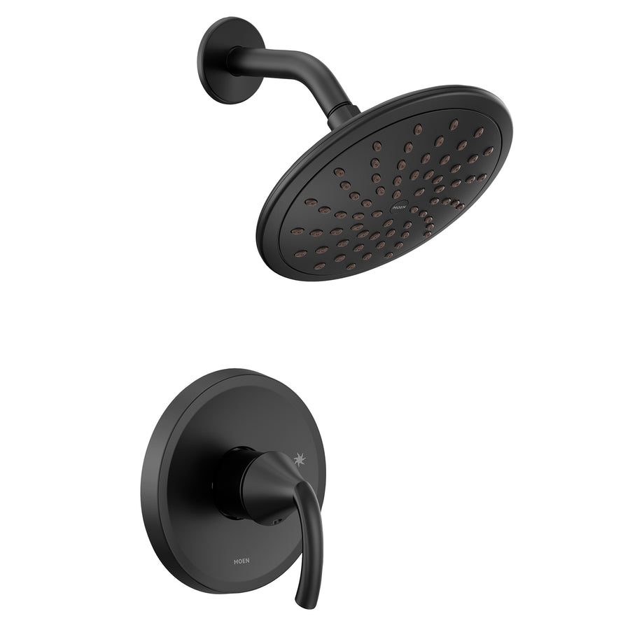 Glyde 8' 1.75 gpm 1 Handle Full Rain Shower Shower Only Faucet in Matte Black