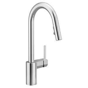 Align 15.63' 1.5 gpm 1 Lever Handle One or Three Hole Deck Mount 4 Function Kitchen Faucet in Chrome