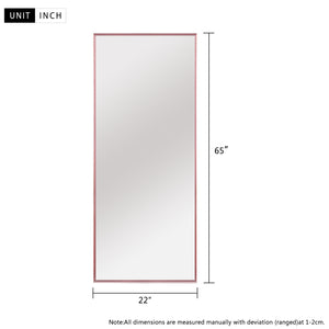 64-in H x 21-in W Metal Framed Full Length Mirror