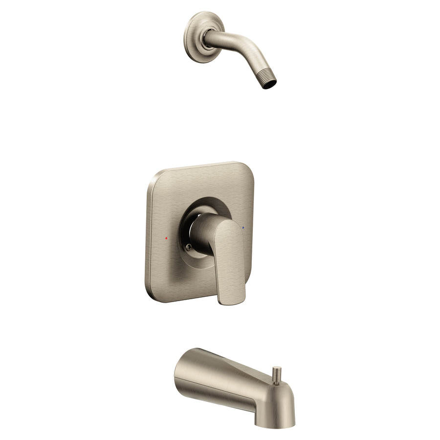 Rizon Posi-Temp 1 Handle Tub & Shower Faucet Trim without Showerhead in Brushed Nickel
