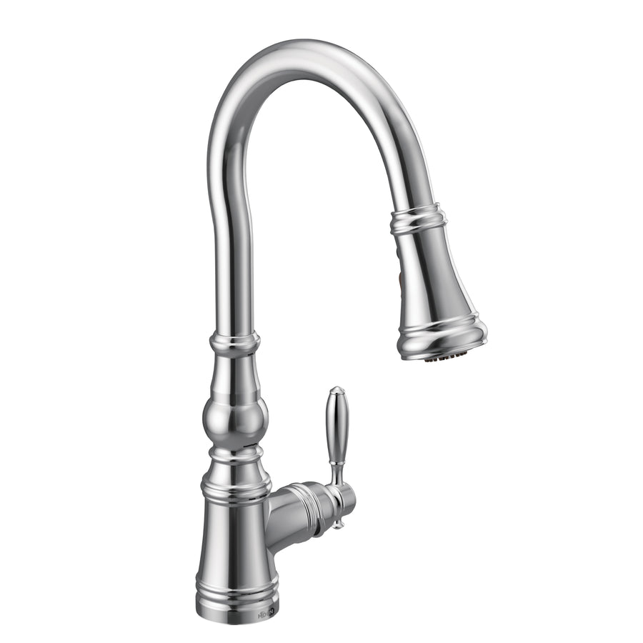 Weymouth 16.73' 1.5 gpm 1 Lever Handle One Hole Deck Mount Kitchen Faucet in Chrome