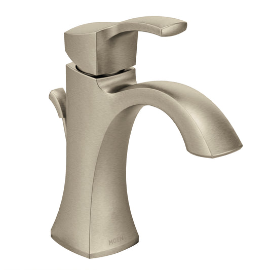 Voss 6.69" 1.2 gpm 1 Handle One or Three Hole Bathroom Faucet in Brushed Nickel