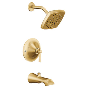Flara 6.63' 2.5 gpm 1 Handle Posi-Temp Tub & Shower Faucet in Brushed Gold