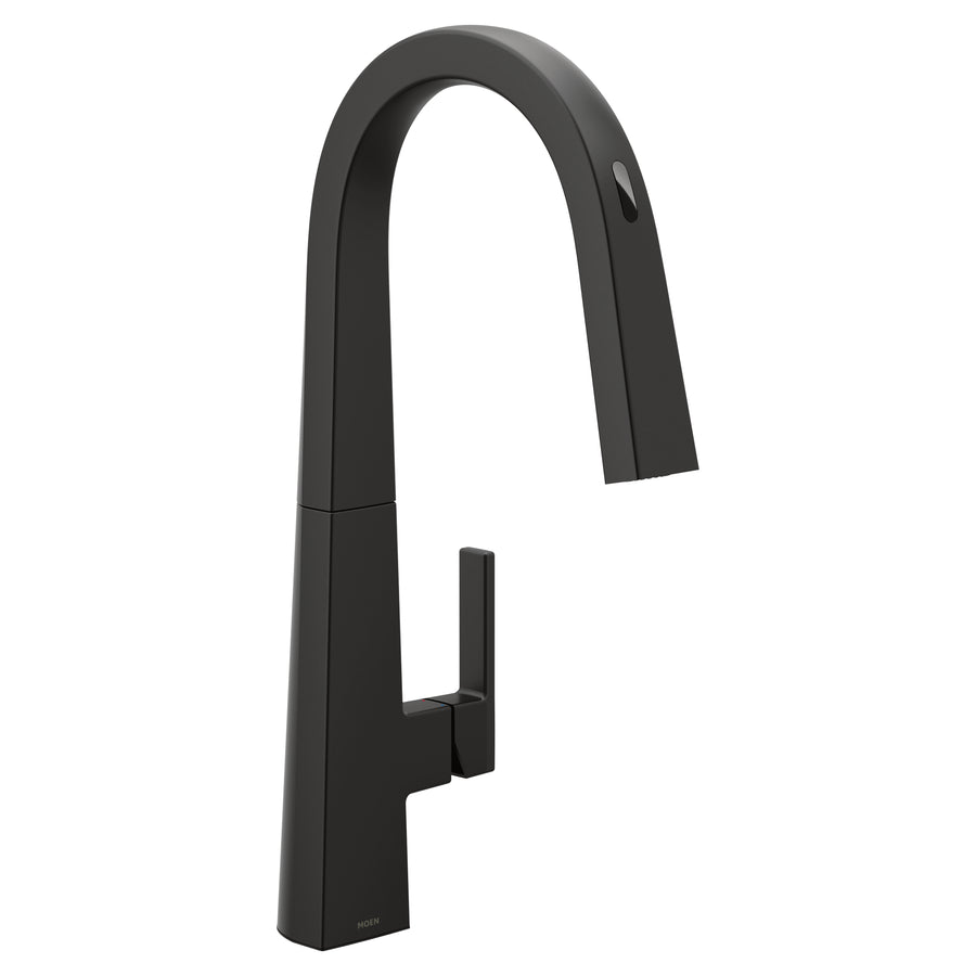 Nio 18.38' 1.5 gpm 1 Lever Handle One Hole Deck Mount Smart Kitchen Faucet in Matte Black