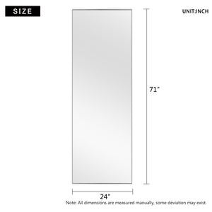71-in H x 31-in W Metal Framed Full Length Oversized Mirror