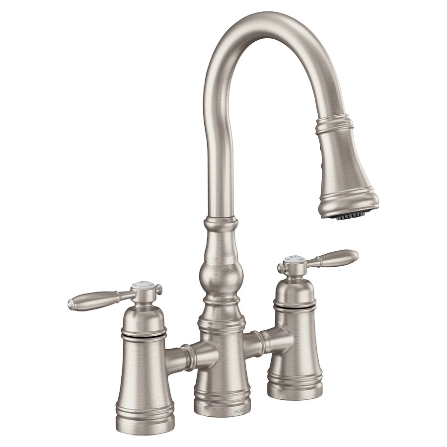Weymouth 16.75' 1.5 gpm 2 Handle Three Hole Kitchen Faucet in Spot Resist Stainless