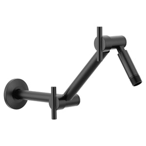 Showering Acc- Premium 16' Adjustable Shower Arm in Matte Black