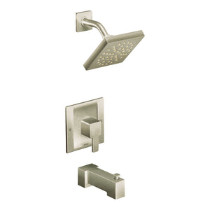 90 Degree 7' 1.75 gpm 1 Handle Tub & Shower Faucet Trim in Brushed Nickel