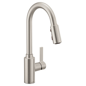 Genta LX 16' 1.5 gpm 1 Lever Handle One or Three Hole Kitchen Faucet with Deckplate in Spot Resist Stainless
